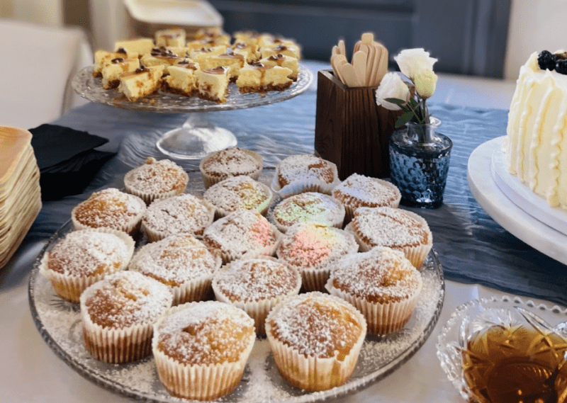 Delicious desserts show bridal shower catering at its finest